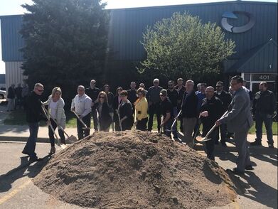 2019 Ground breaking for Alexandria Industries expansion.