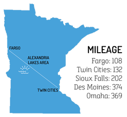 Alexandria MN Map