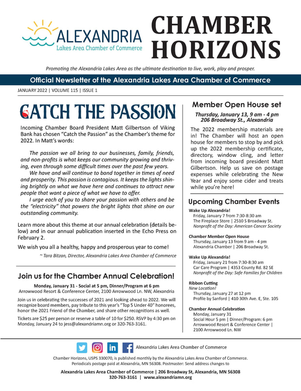 January 2022 Chamber Horizons Newsletter